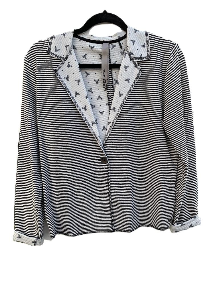 Apart vestje Poools, zwart-wit, maat 40, lange mouw, Maat 38/40 (M), Verzenden, Zwart, Poools