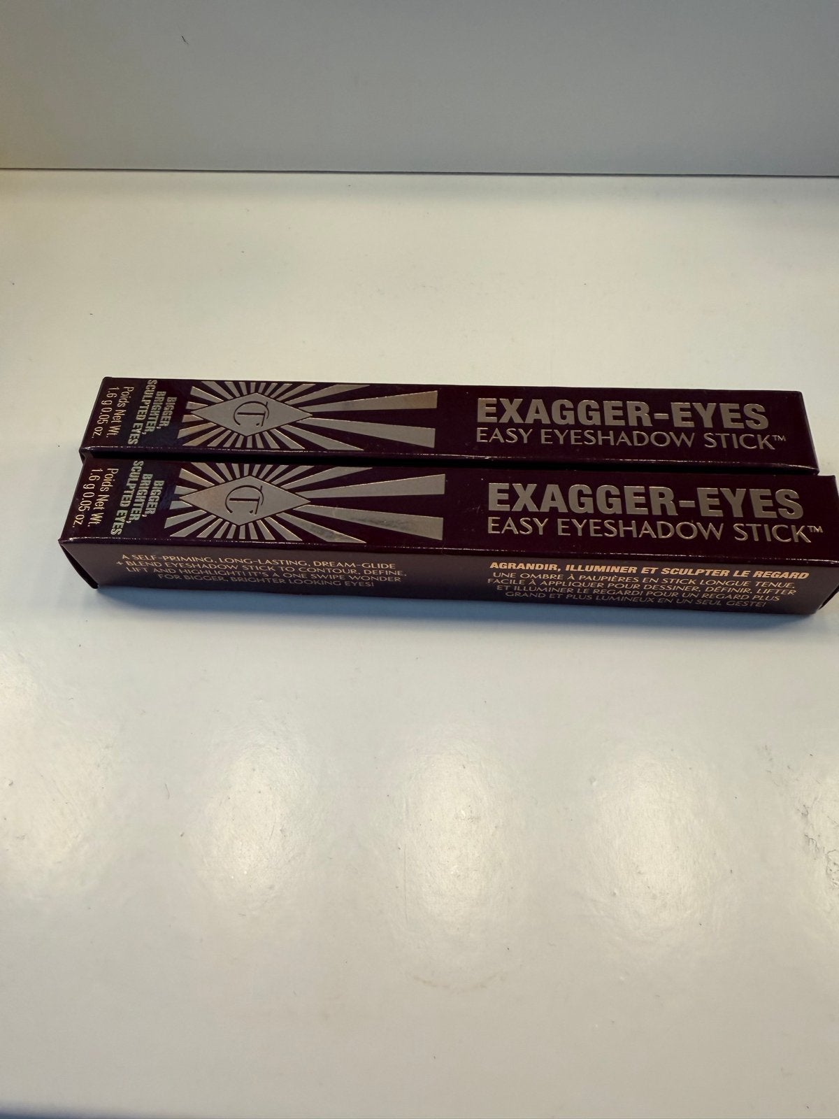 Charlotte Tilbury Exagger-Eyes Sticks Mink & Nude, Ogen, Bruin, Ophalen of Verzenden, Zo goed als nieuw