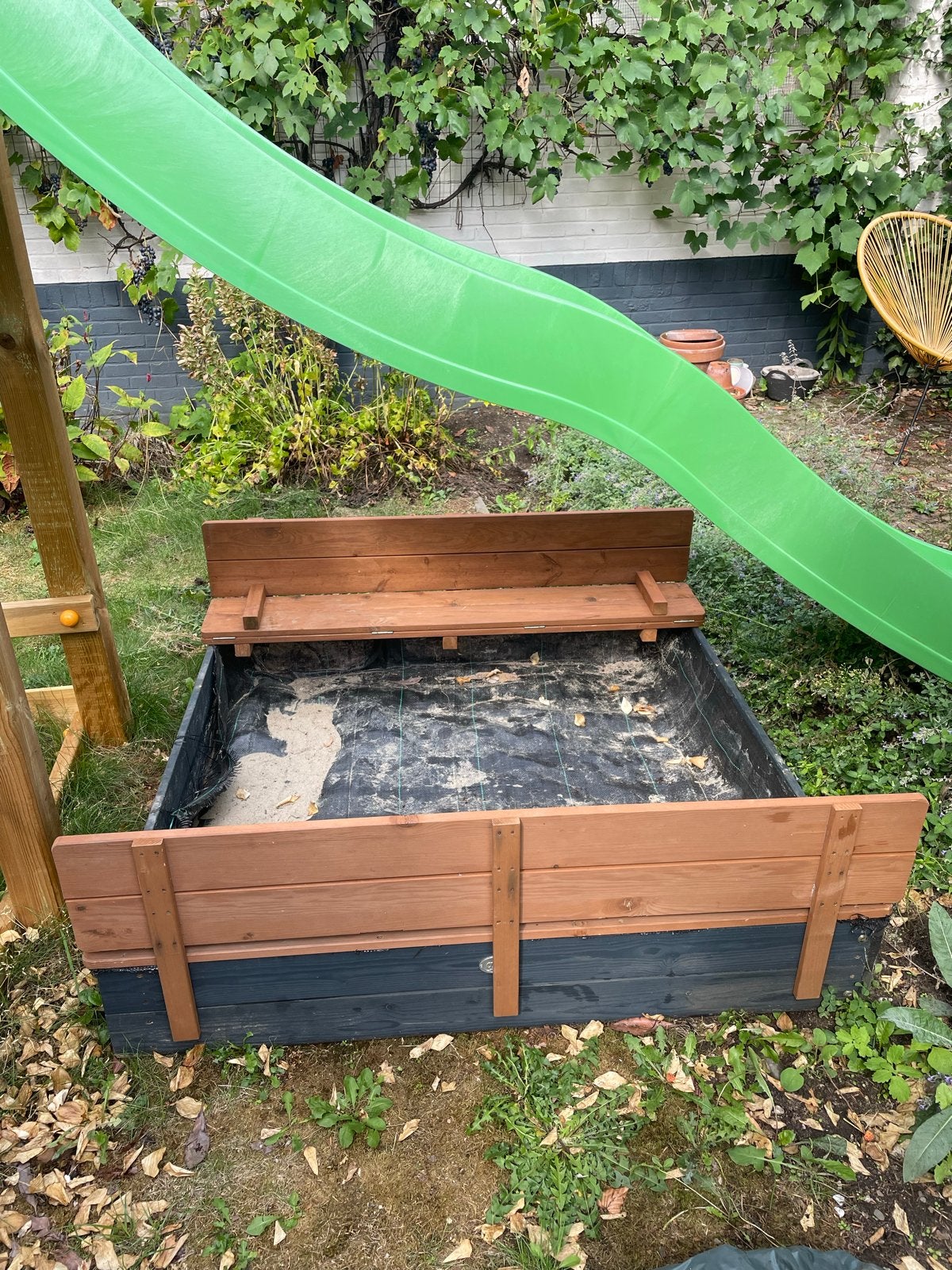 Zandbak 120x120x21cm met 50kg nieuw zand, Kinderen en Baby's, Speelgoed | Buiten | Zandbakken, Ophalen, Gebruikt