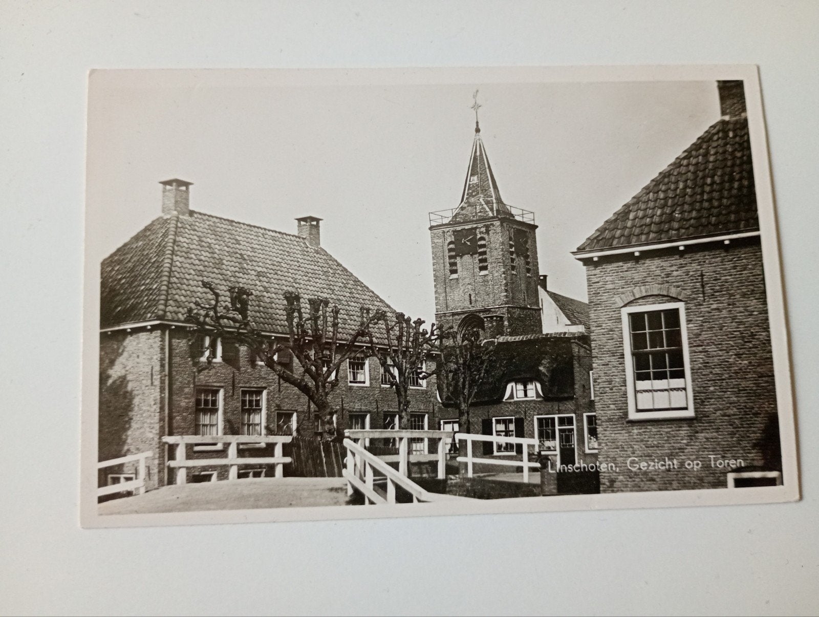 Linschoten Gezicht op Toren, Verzamelen, Ophalen of Verzenden, 1940 tot 1960, Ongelopen, Utrecht