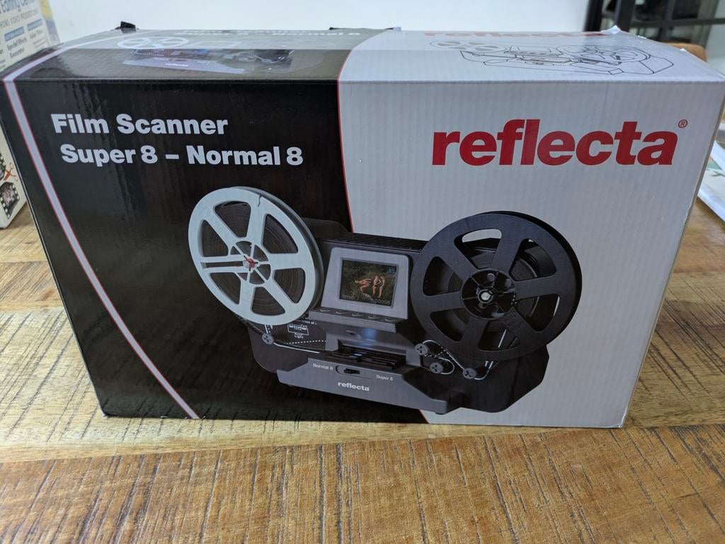 Reflecta Film Scanner Super 8 / Normal 8 met accessoires, Ophalen of Verzenden, 8mm film