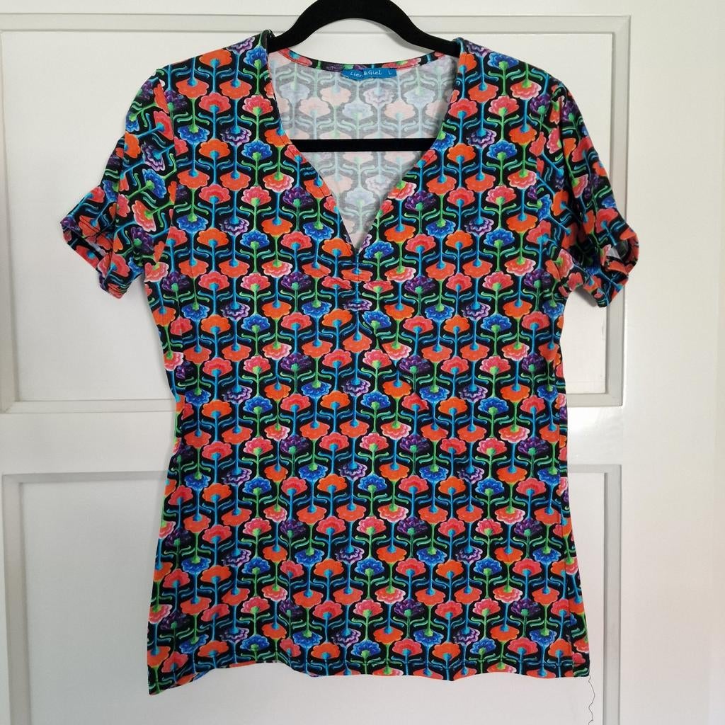 Lien en Giel T-shirt maat L, Ophalen of Verzenden, Zo goed als nieuw, Korte mouw