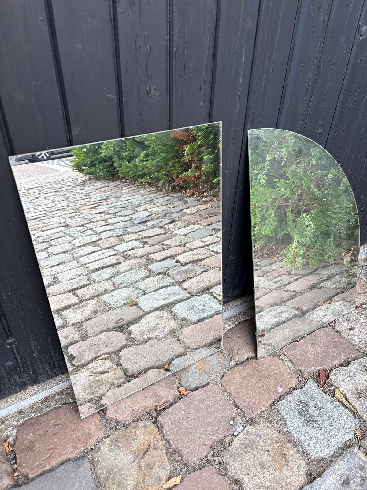 Set van 8 Rechthoekige en 1 Halve Maan Spiegel - 40x60 cm, Huis en Inrichting, Woonaccessoires | Spiegels, Ophalen, Minder dan 50 cm