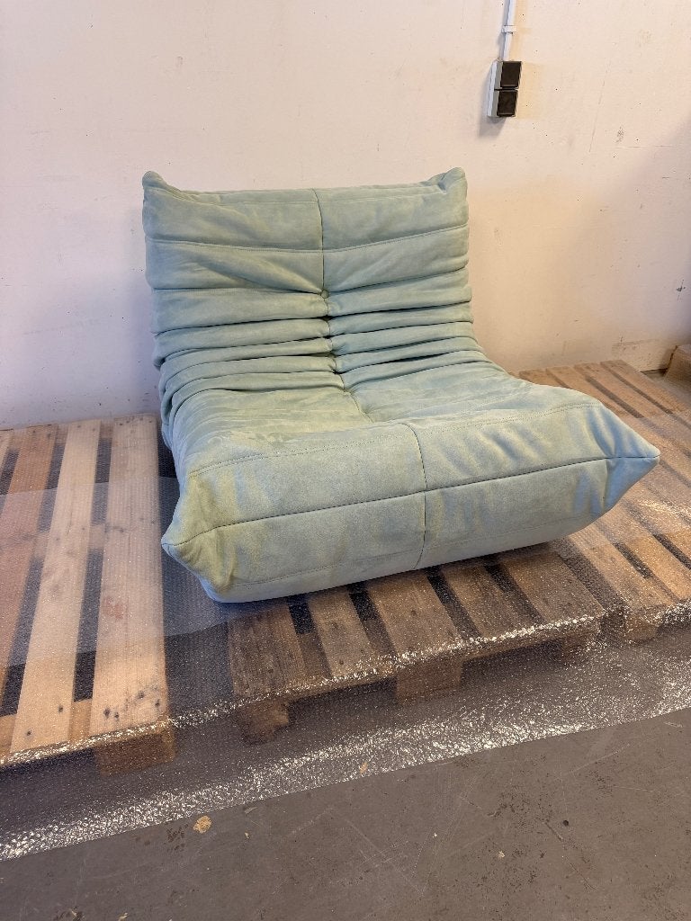 Togo stijl 1 zits alcantara mint groen, Huis en Inrichting, Banken | Sofa's en Chaises Longues, Nieuw, 75 tot 100 cm, Ophalen of Verzenden