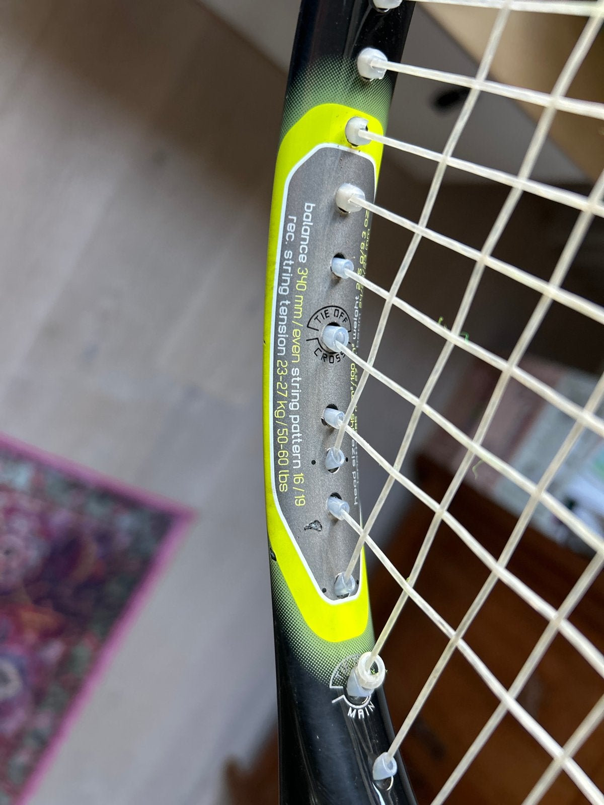 Head Extreme tennisracket - Zwart/Geel, Ophalen of Verzenden, Gebruikt, Racket, Head