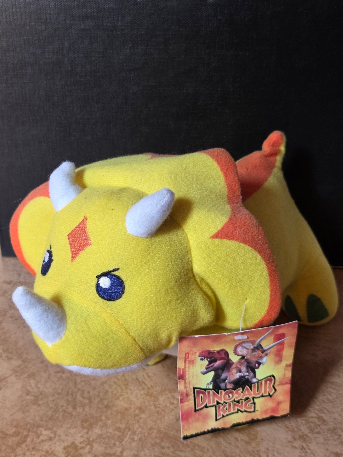 Dinosaur King Triceratops knuffel - Nieuw met label, Overige merken, Nieuw, Ophalen of Verzenden, Met label