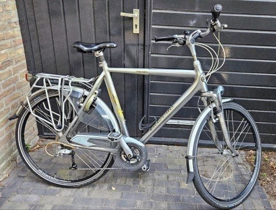 Gazelle Medeo herenfiets 18 versnellingen, 61cm, Ophalen, 28 inch, Gebruikt, Vering