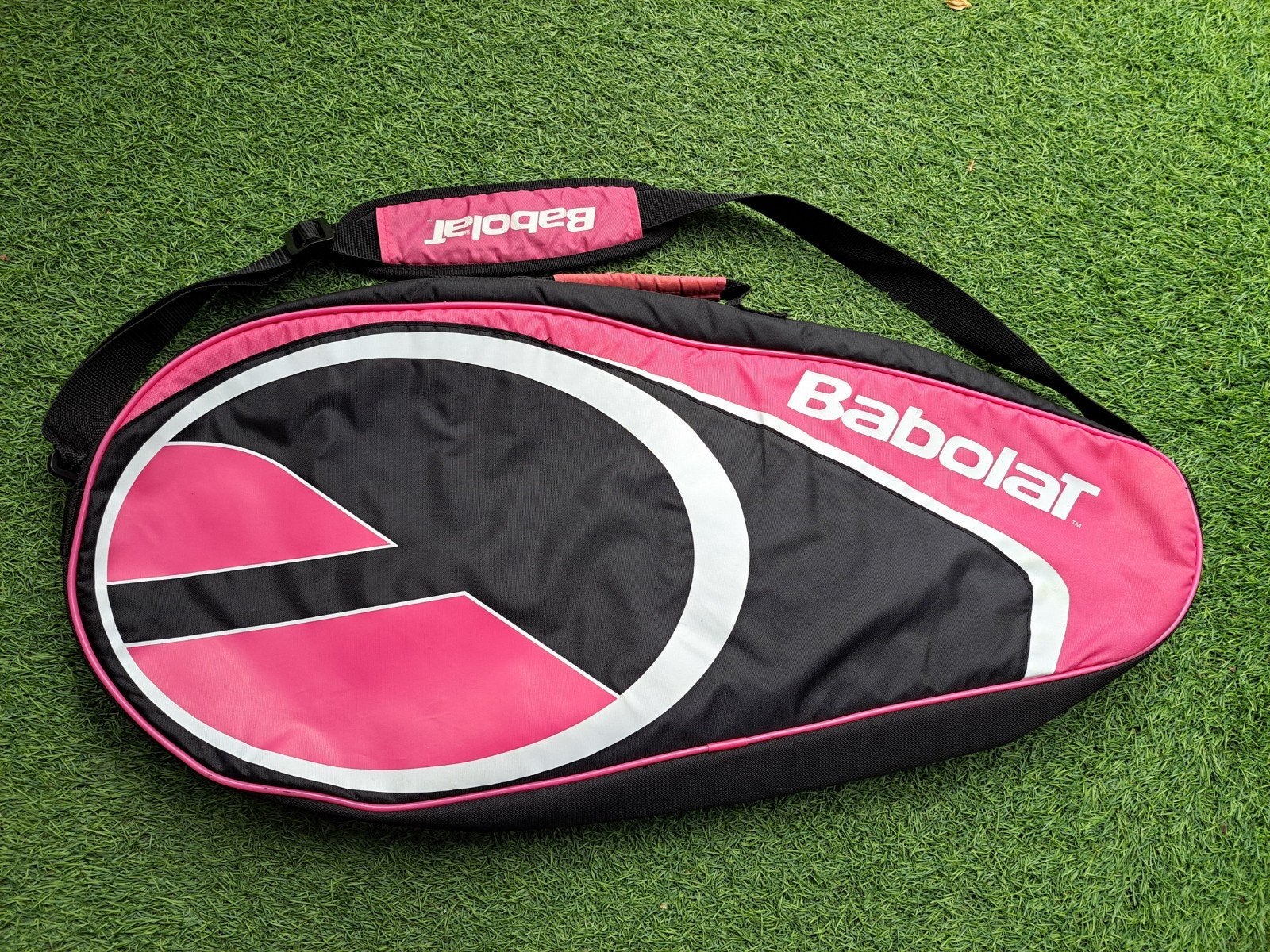 Babolat tennisracket 1-2 rackets dames draagtas roze-zwart, Ophalen of Verzenden, Gebruikt, Tas, Babolat