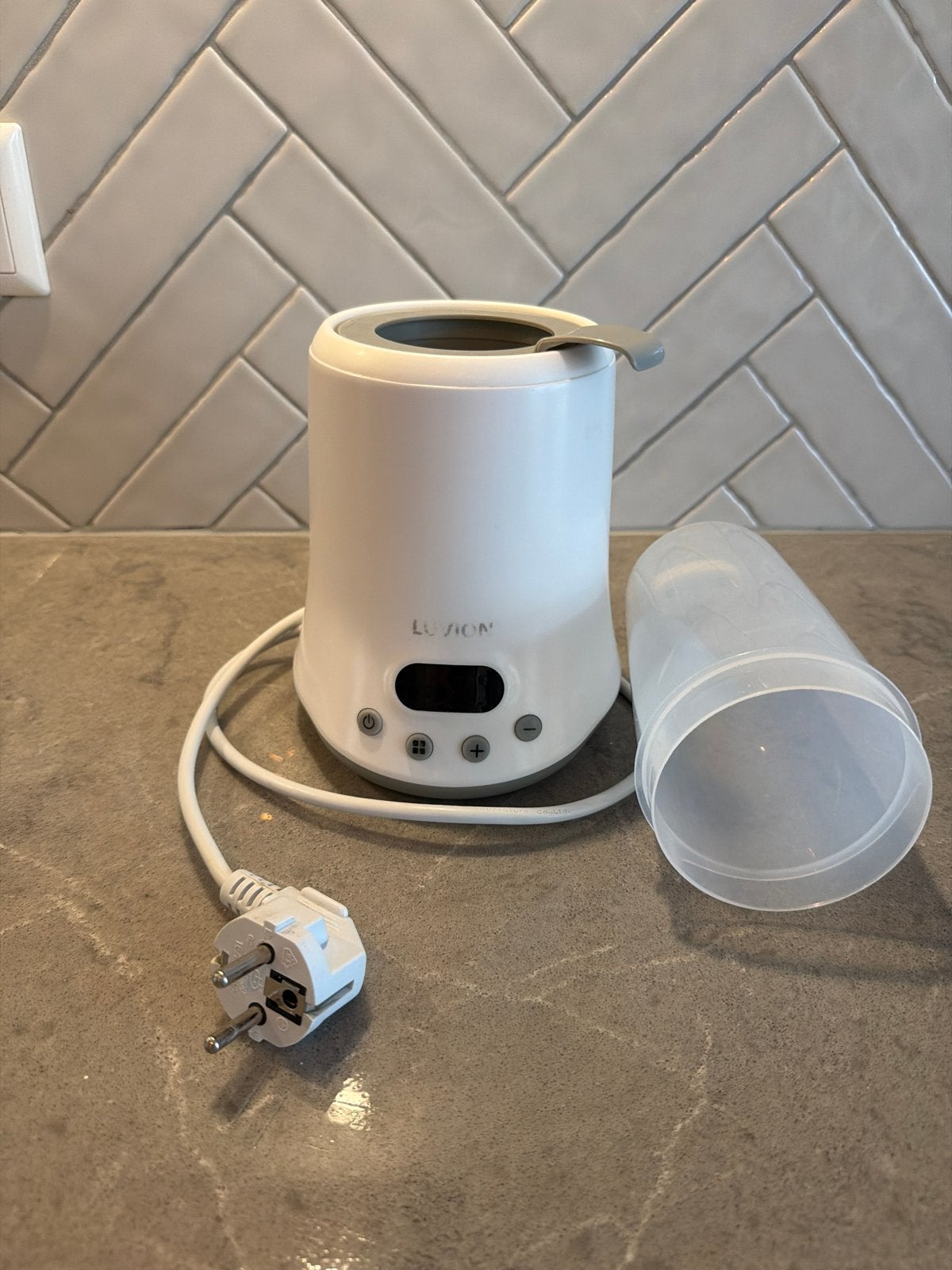 LUVION Eco Fast Deluxe 9 in 1 Flessenwarmer, Kinderen en Baby's, Babyvoeding en Toebehoren, Ophalen of Verzenden, Zo goed als nieuw