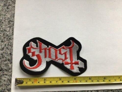 Patch van Ghost rood/zwart/wit nieuw zie foto, Patch van Ghost rood/zwart/wit nieuw zie foto, Nieuw, Ophalen of Verzenden, REGINA