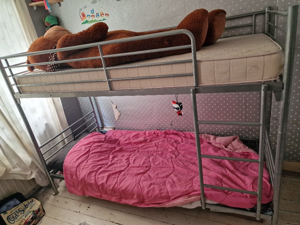 Stapelbed, Ophalen, Gebruikt, 90 cm, Eenpersoons