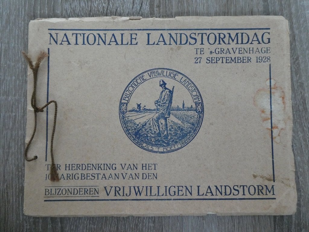 Boekje Nationale Landstormdag 1928, Ophalen of Verzenden, Landmacht, Nederland, Boek of Tijdschrift
