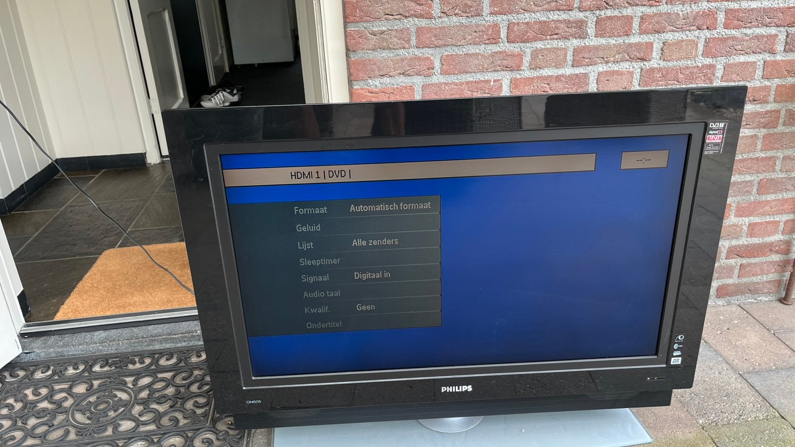 Philips tv type 37PF 9731 met defect, Ophalen, Philips, Gebruikt, 50 Hz