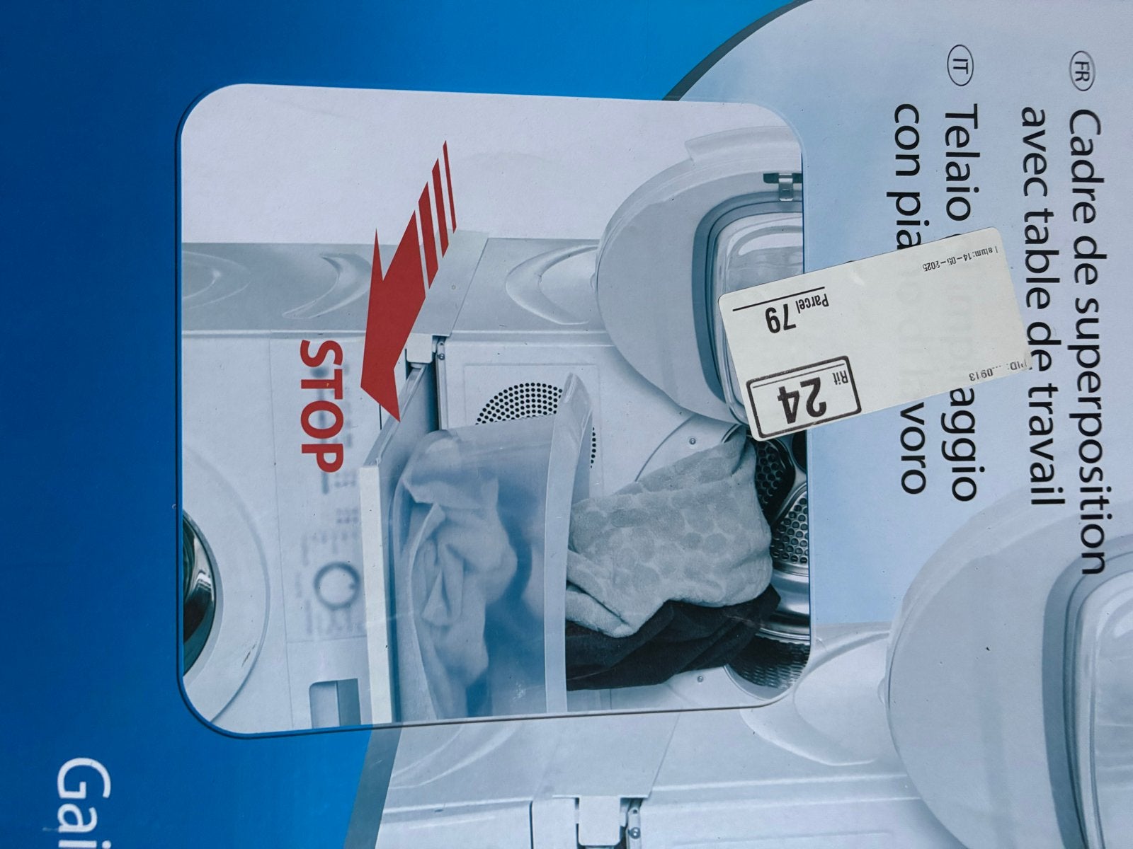 Scanpart tussenkader met werkblad voor wasmachine/droger, Ophalen of Verzenden, Nieuw