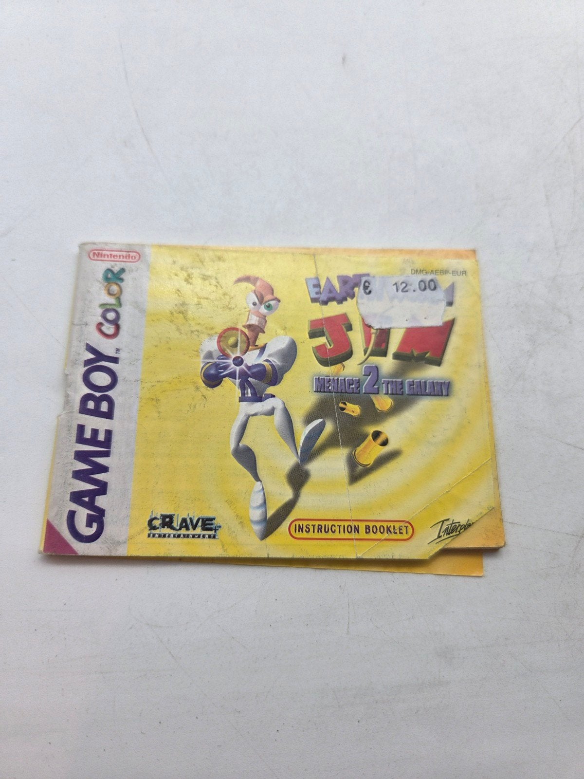 Earthworm Jim 2 Game Boy Color handleiding, Spelcomputers en Games, Gebruikt, Onbekend e-mailadres van de fabrikant, 1 speler