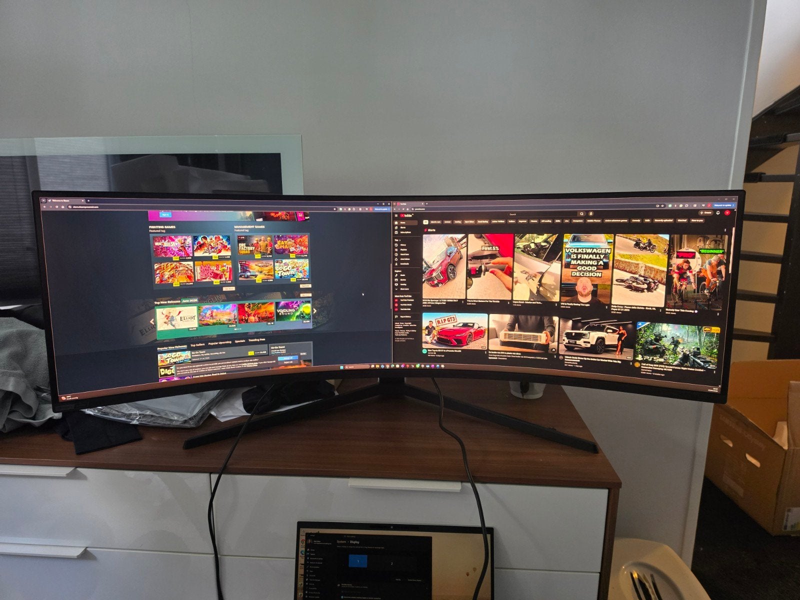 Samsung Odyssey G9 49 inch 240Hz Ultrawide Gaming Monitor, Ultrawide, Zo goed als nieuw, Samsung, Overige resoluties