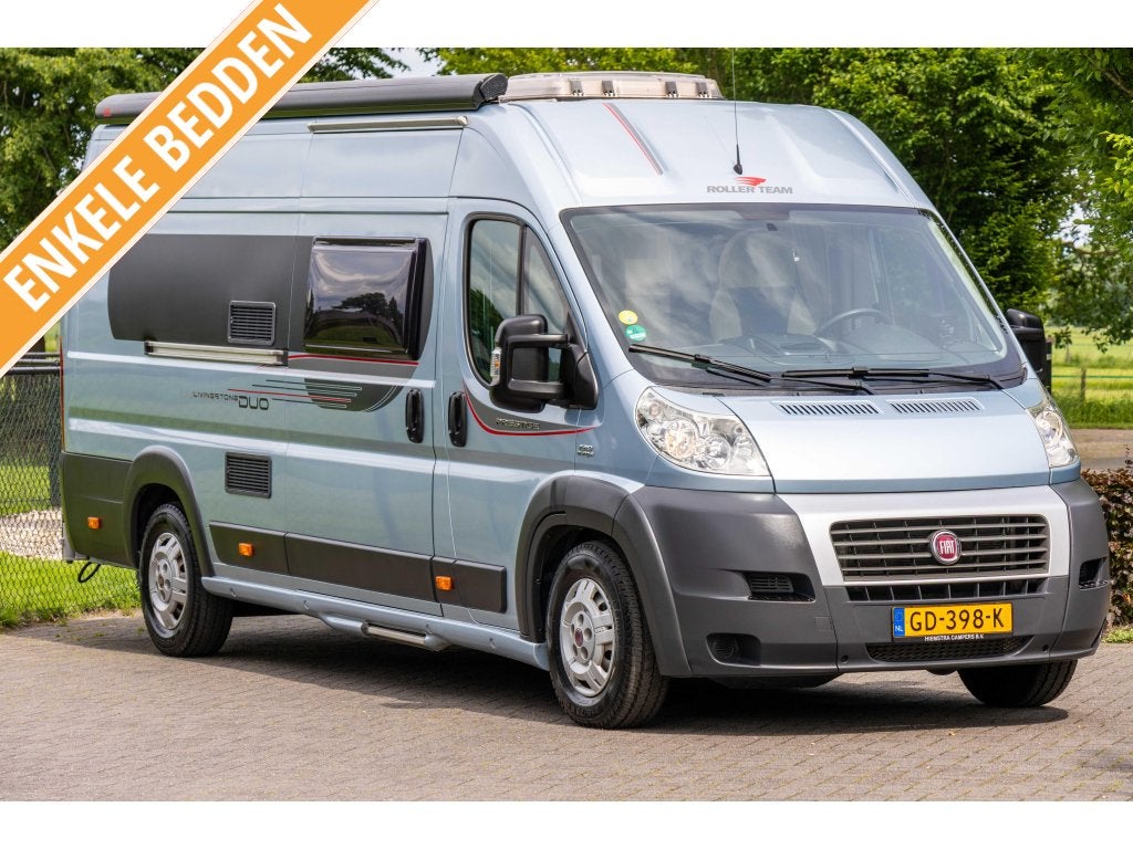 Roller Team Livingstone DUO Enkele bedden Busbiker Webasto, Caravans en Kamperen, Overige merken, Buscamper of Camperbus, Koelkast