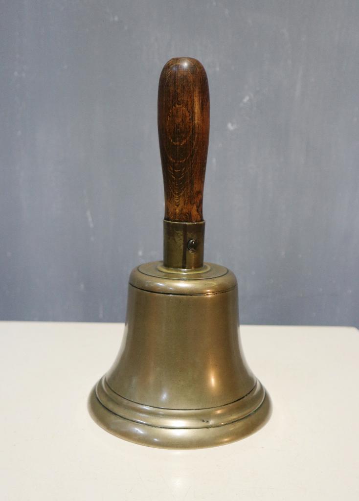 Antieke bronzen schoolbel, Antiek en Kunst, Ophalen of Verzenden, Brons
