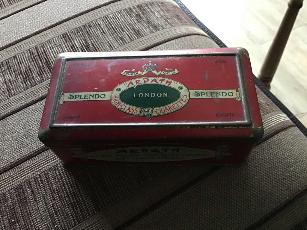 Vintage Engels sigaretten blikje - Ardath Splendo London, Verzamelen, Ophalen of Verzenden, Gebruikt, Overige, Overige merken