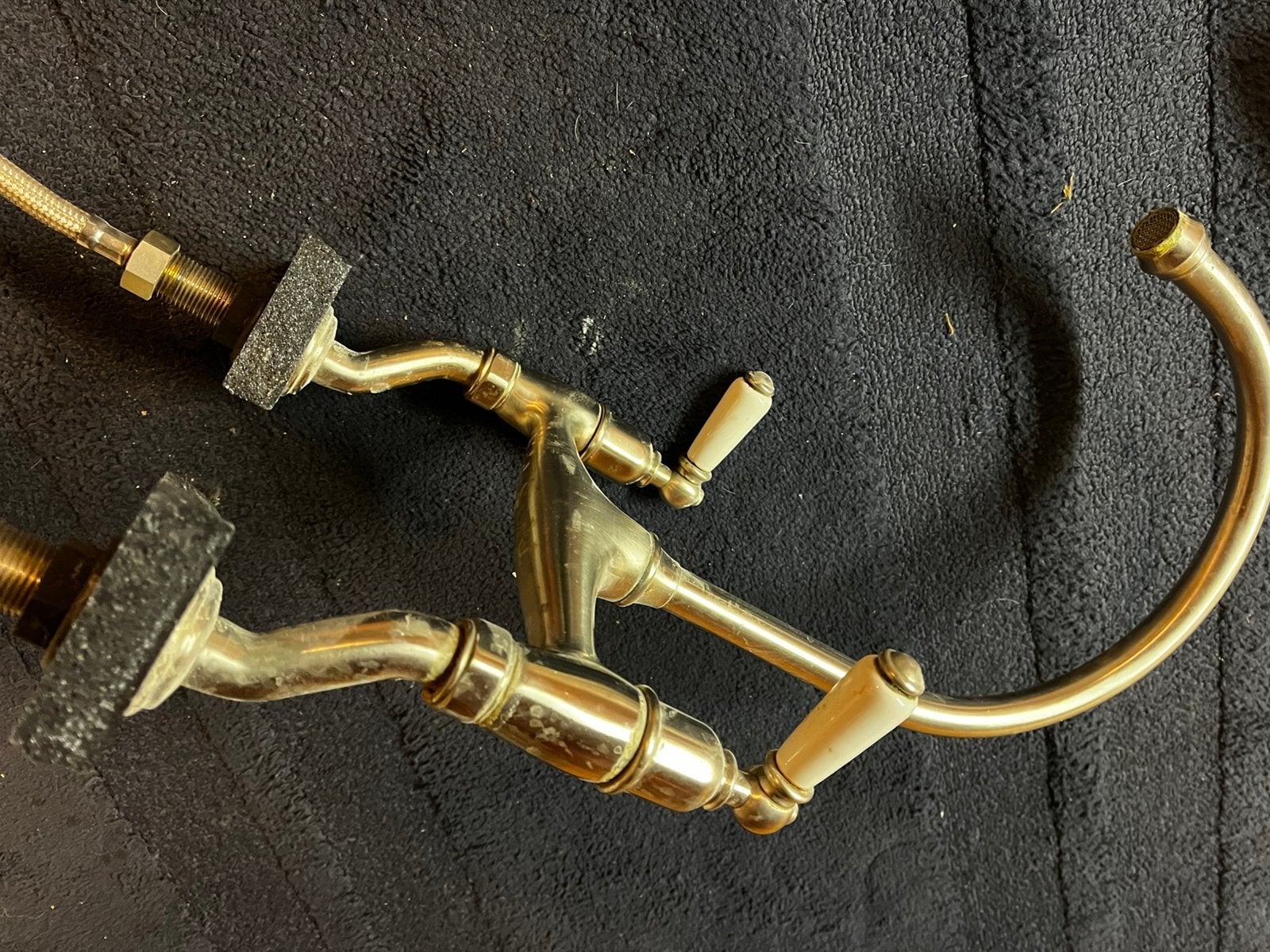 Klassieke engelsstijl keuken mengkraaan, Ophalen of Verzenden, Gebruikt, Chroom, Kraan