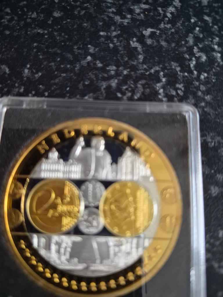 Herdenkingsmunt Willem-Alexander 2Euro, Ophalen of Verzenden, Koningin Beatrix, Euro's, Goud