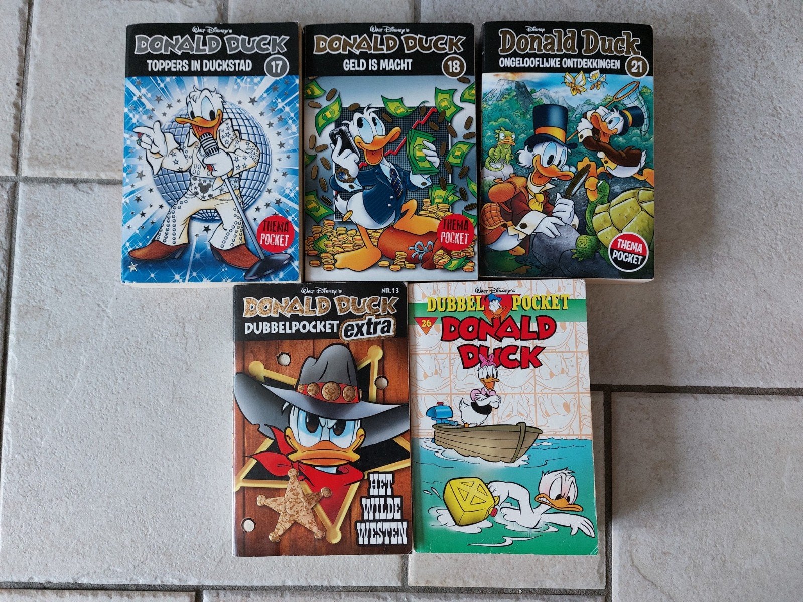 Donald Duck Pocket en Dubbelpocket collectie, Meerdere stripboeken, Ophalen, Gelezen