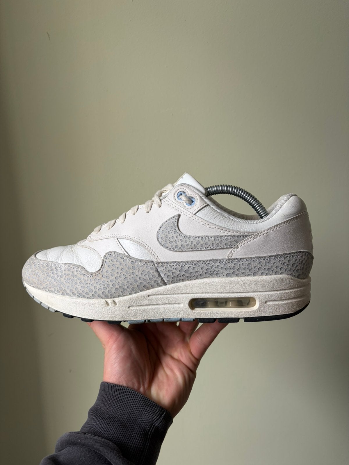 Nike Air Max 1 Safari Summit White  / 44,5, Wit, Ophalen of Verzenden, Sneakers of Gympen, Zo goed als nieuw