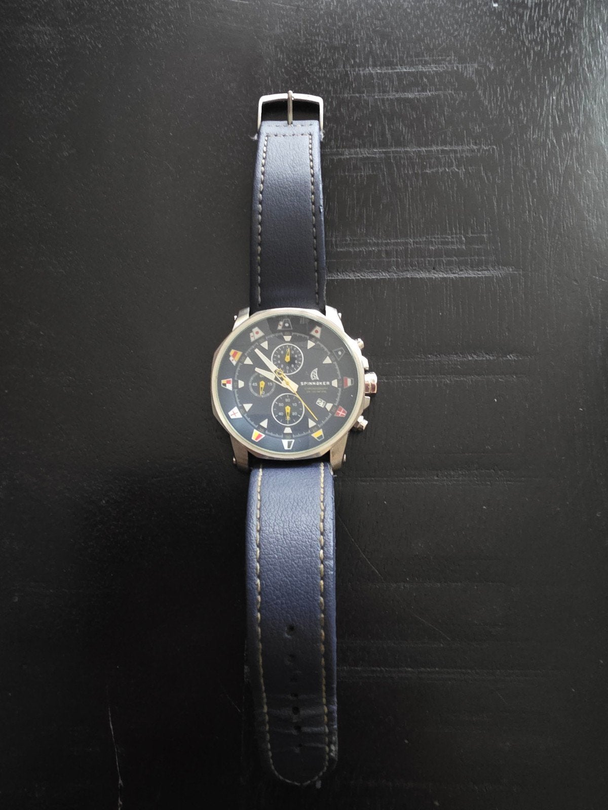 Spinnaker SP-5017 Herenhorloge - Zo goed als nieuw, Ophalen of Verzenden, Zo goed als nieuw, Leer, Overige merken
