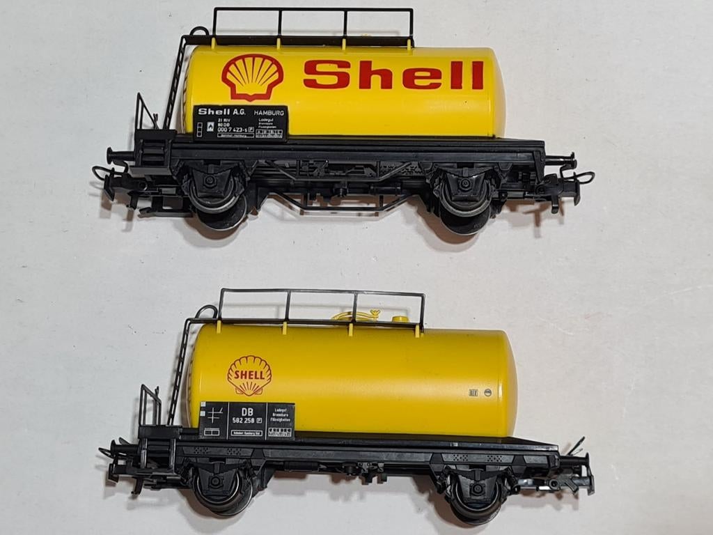 Marklin shell tank wagons 4442, Hobby en Vrije tijd, Modeltreinen | H0, Ophalen of Verzenden, Wisselstroom, Wagon, Märklin