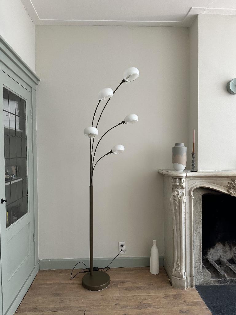 vloerlamp, Huis en Inrichting, Ophalen, Zo goed als nieuw, Glas, Modern