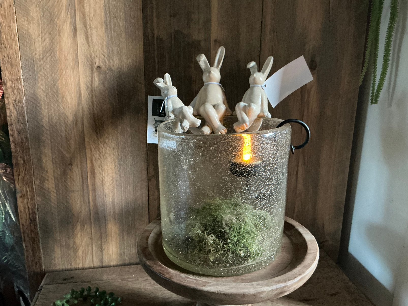 NIEUW gezellige set kinijntjes vaas windlicht rand zitters, Ophalen of Verzenden, Nieuw
