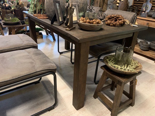SALE! Teak Eettafel “Floris” 160x90cm, Ophalen, Nieuw, 50 tot 100 cm, Landelijk