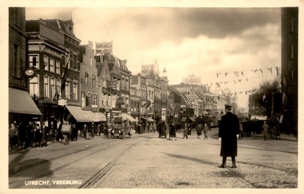 Utrecht Vreeburg # 543, Verzenden, 1920 tot 1940, Gelopen, Utrecht