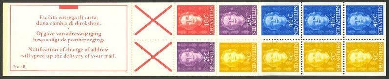 Nederlandse Antillen Postzegelboekje 4B links postfris 1979, Postzegels en Munten, Postzegels | Nederlandse Antillen en Aruba