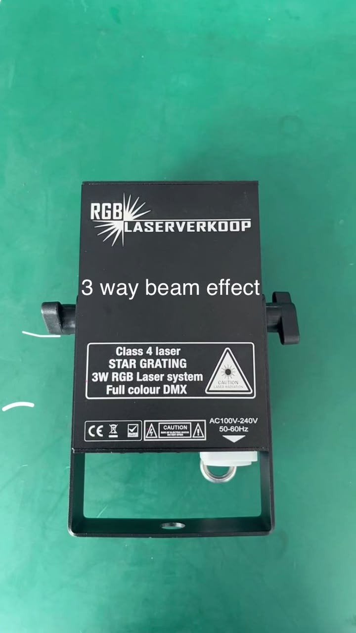 44 lasers DMX Dikke Pro Laser Set 3W RGB Lasers full colour, Ophalen of Verzenden