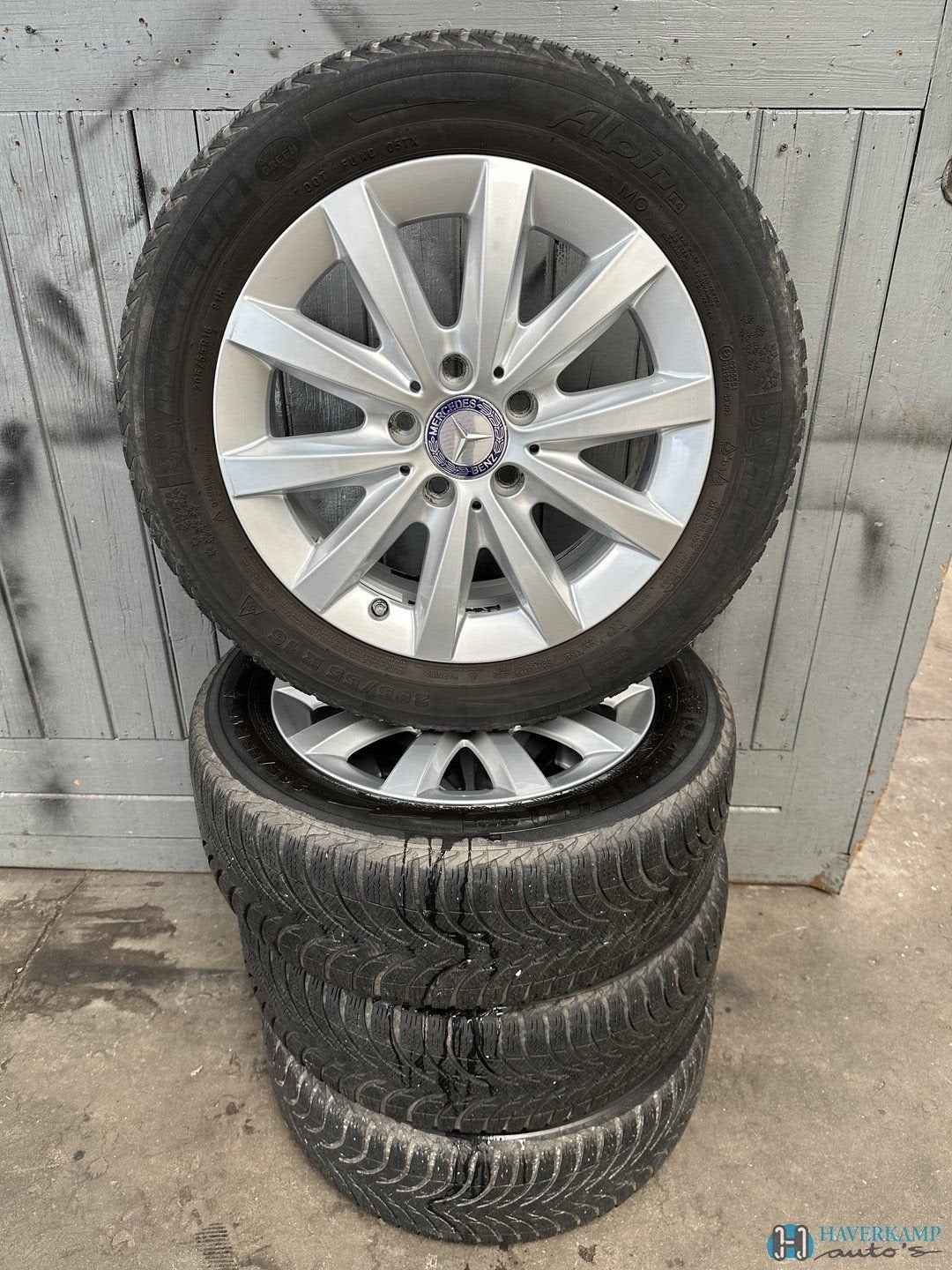 Mercedes A klasse 205 55 16, Auto-onderdelen, Banden en Velgen, Ophalen, Gebruikt, -, Banden en Velgen