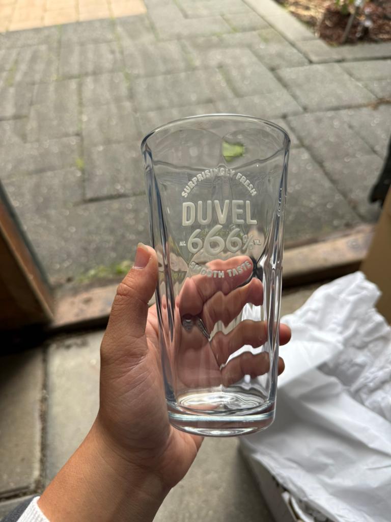 Duvel glazen 6x, Ophalen of Verzenden, Zo goed als nieuw