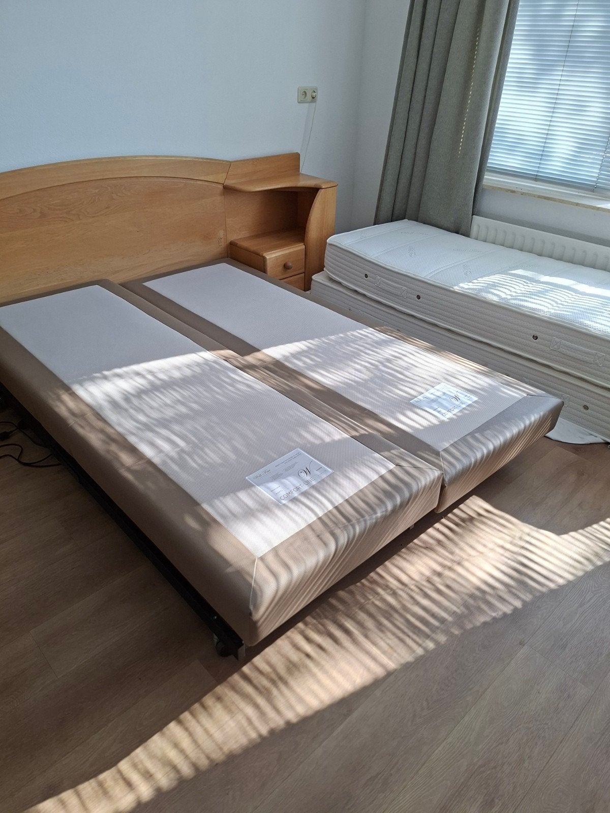 Well Fair Comfort Line boxspring 2x  200x70 cm hoog/laag, Ophalen, Eenpersoons, X, X