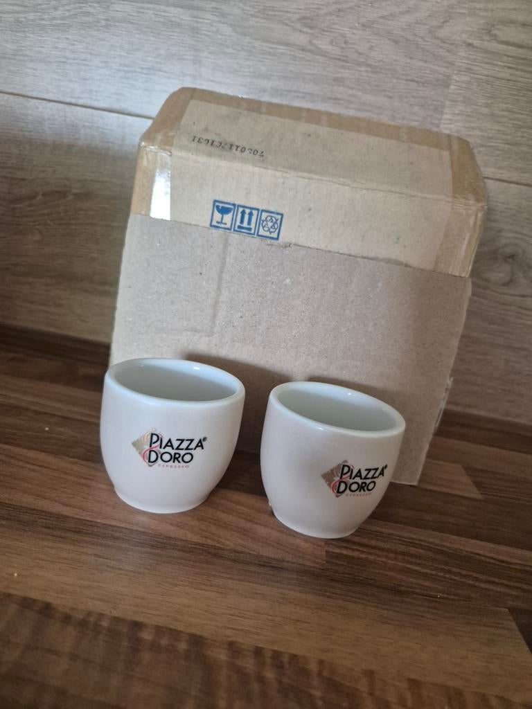 Piazza d'Oro Espressokopjes - Nieuw in doos (12 stuks), Huis en Inrichting, Keuken | Servies, Nieuw, Ophalen of Verzenden, Effen