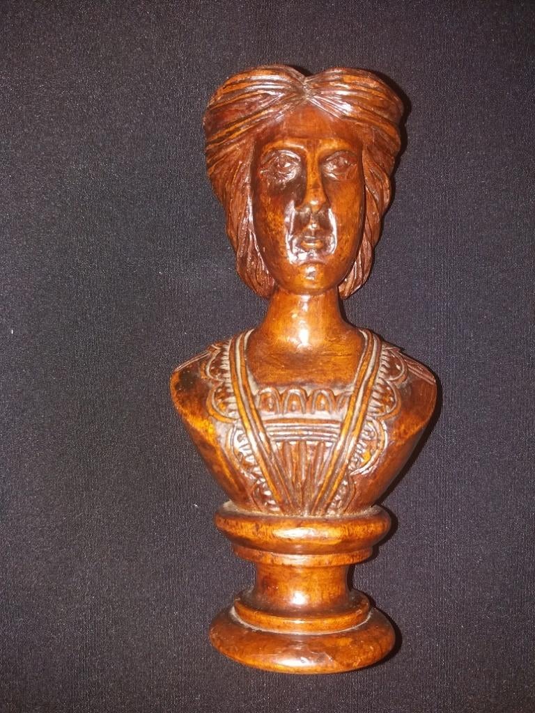 ANTIEK - HOUTEN BORSTBEELD, Antiek en Kunst, Ophalen of Verzenden