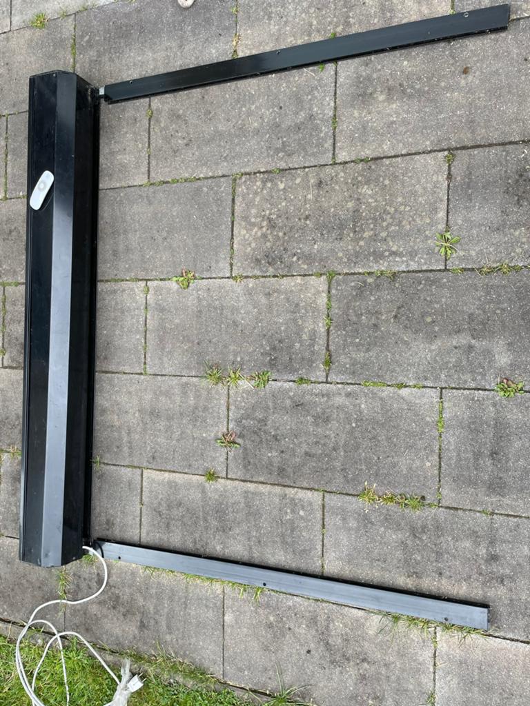 Rolluik met afstandsbediening, Ophalen, Gebruikt, Bruin, 100 tot 150 cm