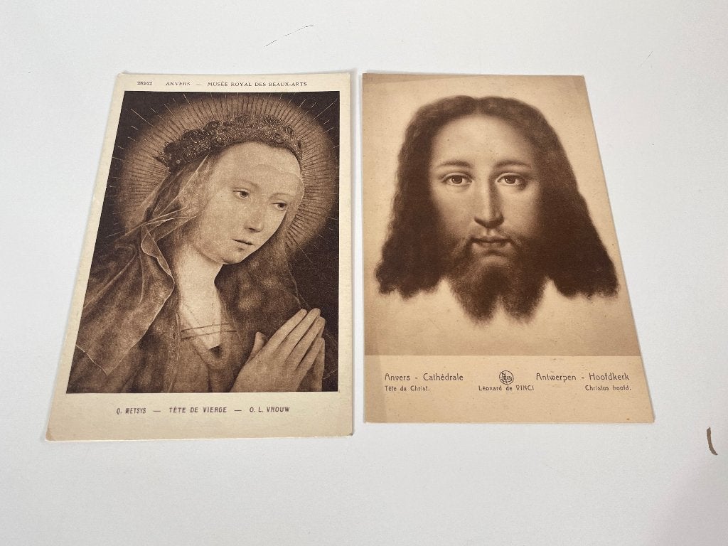 C381 Ansichtkaarten Belgie Antwerpen Hoofdkerk Metsys Vrouw, Ophalen of Verzenden, 1920 tot 1940, Ongelopen, Antwerpen