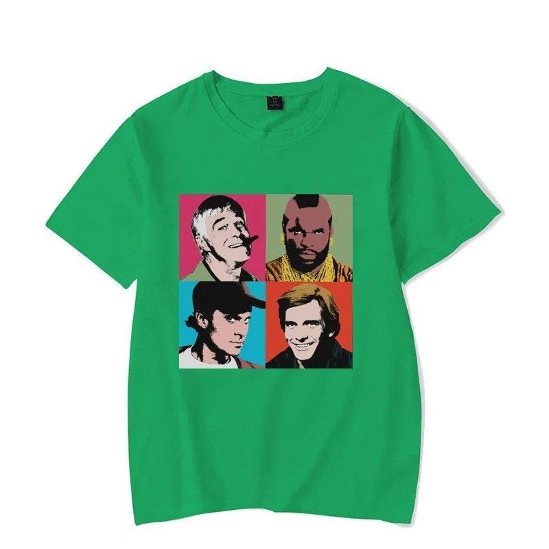 T-Shirt The A-Team Gezichten, Ophalen of Verzenden, Nieuw, Overige maten, Zwart