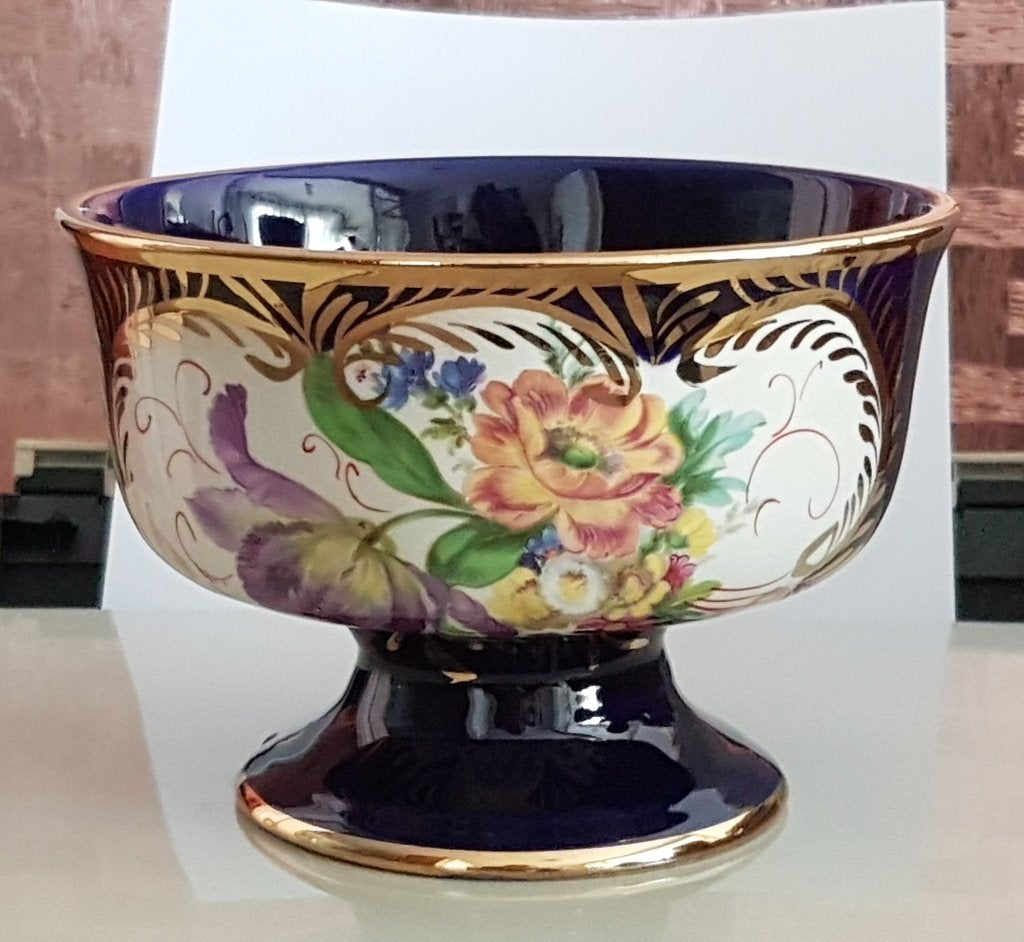 Vintage kastkommen - kobalt blauw, Antiek en Kunst, Ophalen