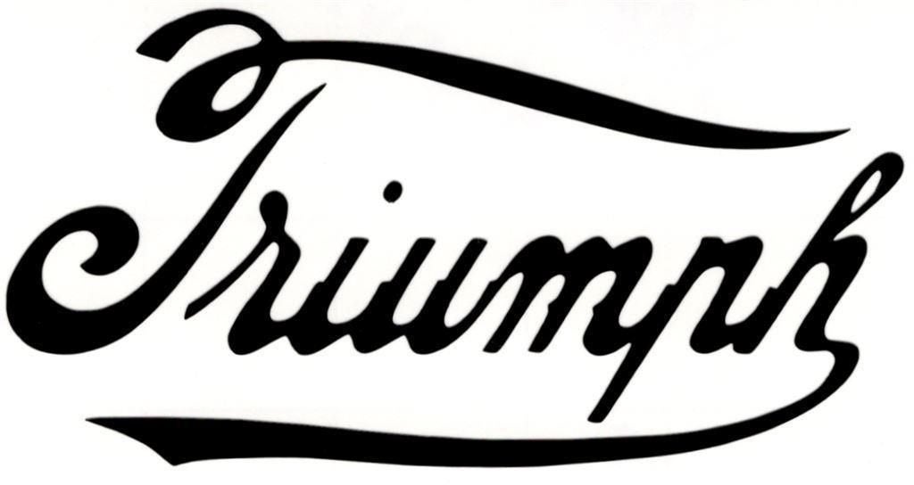 Triumph sticker #23, Motoren, Accessoires | Stickers, Verzenden