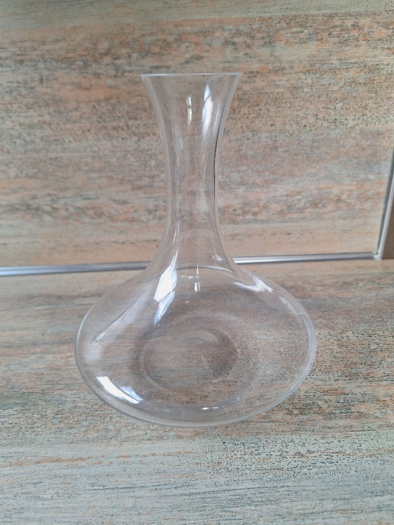Glazen bloemenvaas helder glas, 22 cm hoog, Ophalen, Transparant, 22 cm, Glas