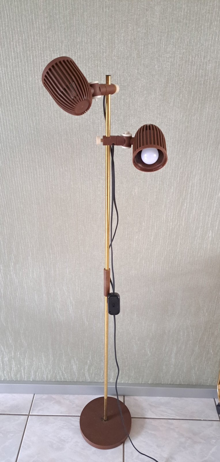 Vintage Vloerlamp jaren 70, Ophalen, Zo goed als nieuw, Kunststof, 150 tot 200 cm