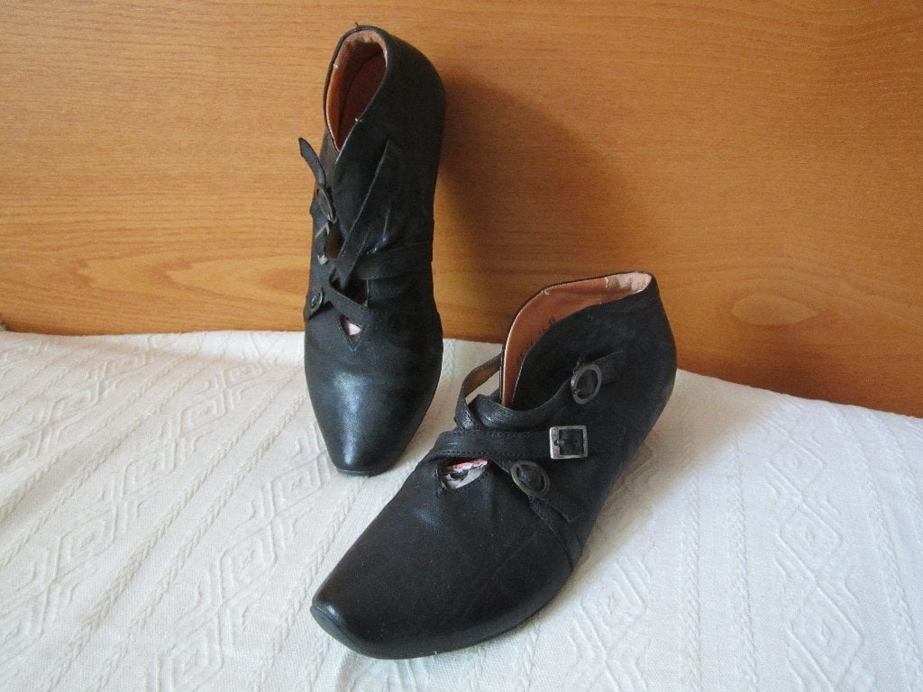 Think+Hartjes+Rieker+Ecco schoenen maat 38, Schoenen met lage hakken, Verzenden, Zwart, Zo goed als nieuw