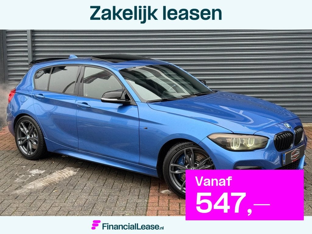 BMW 1-serie M140i High Executive Dak | Rwd | Alcantara | Tar, Achterwielaandrijving, Gebruikt, Blauw, Alcantara