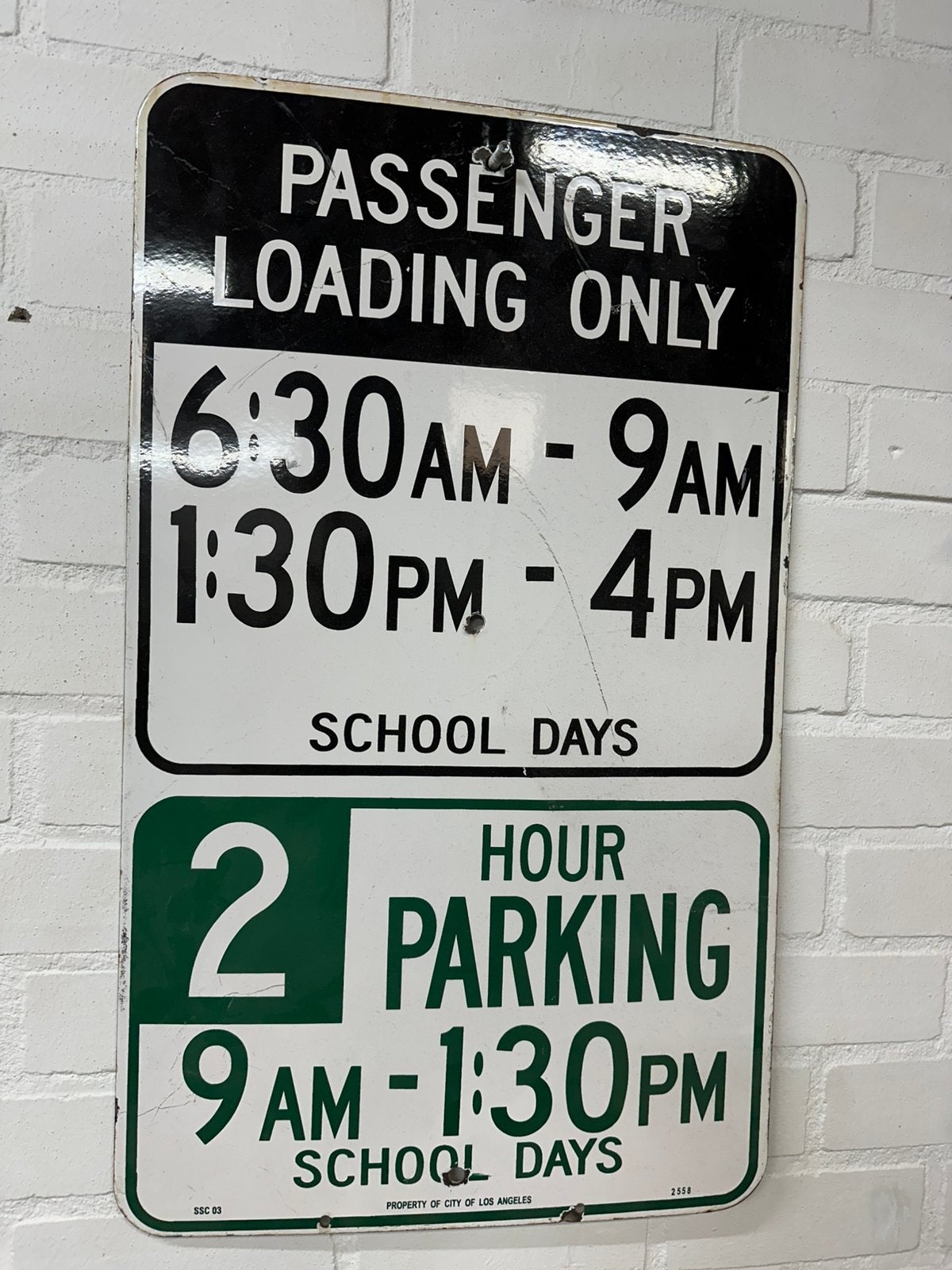 Los angeles emaille bord, Ophalen of Verzenden, Zo goed als nieuw